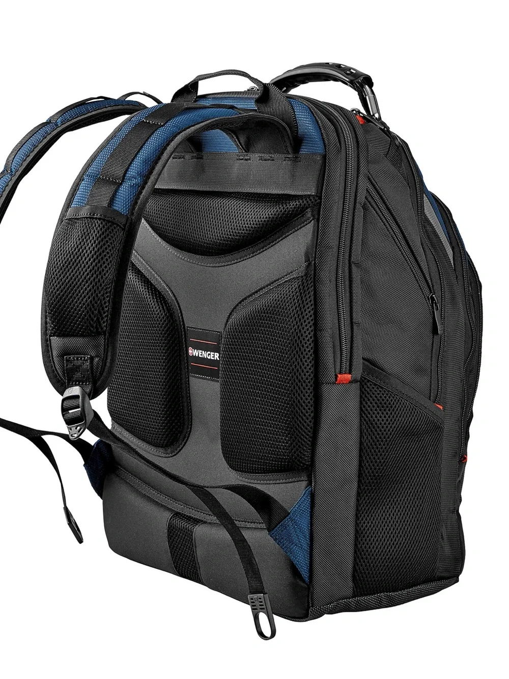 Wenger® Ibex Laptop Backpack, Black/Blue